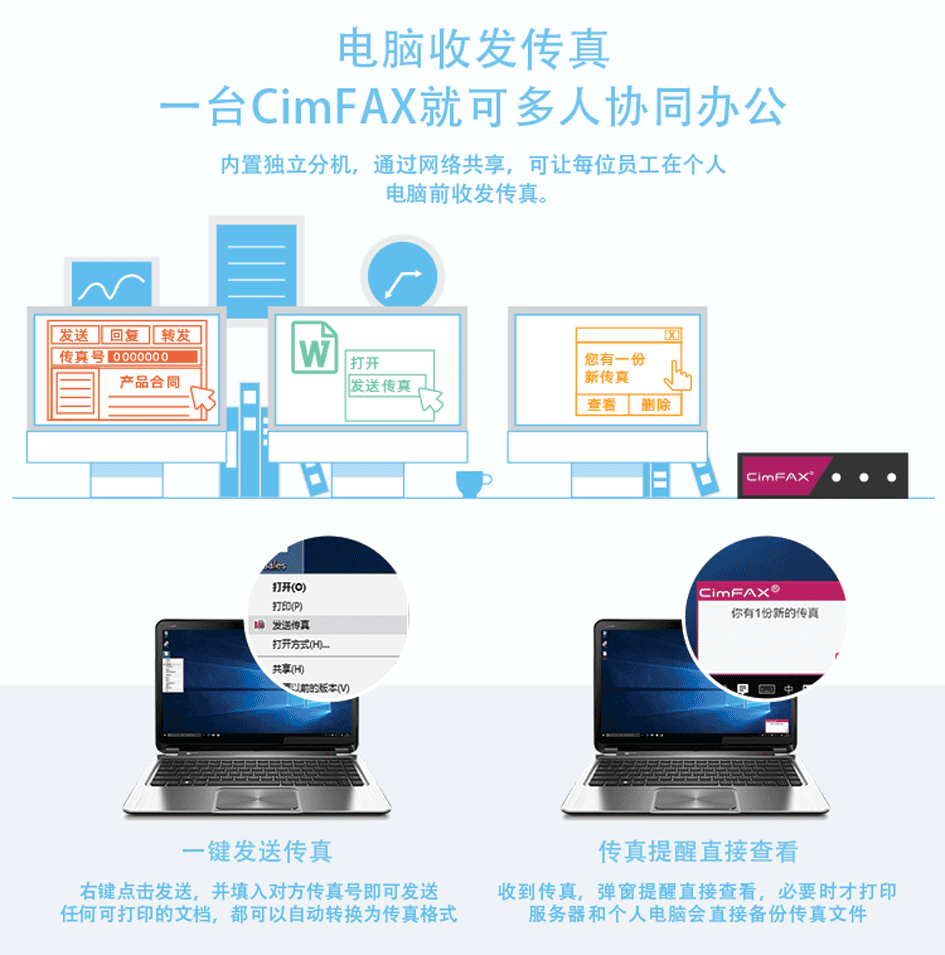 CimFAX传真服务器分身有术,一台顶多台